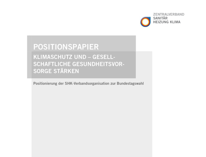 Positionen des SHK-Handwerks zur Bundestagswahl