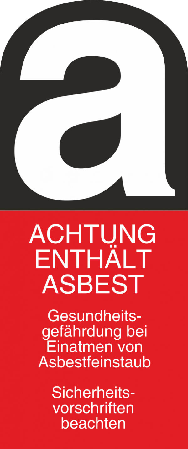 Aspestbeprobung-Sticker