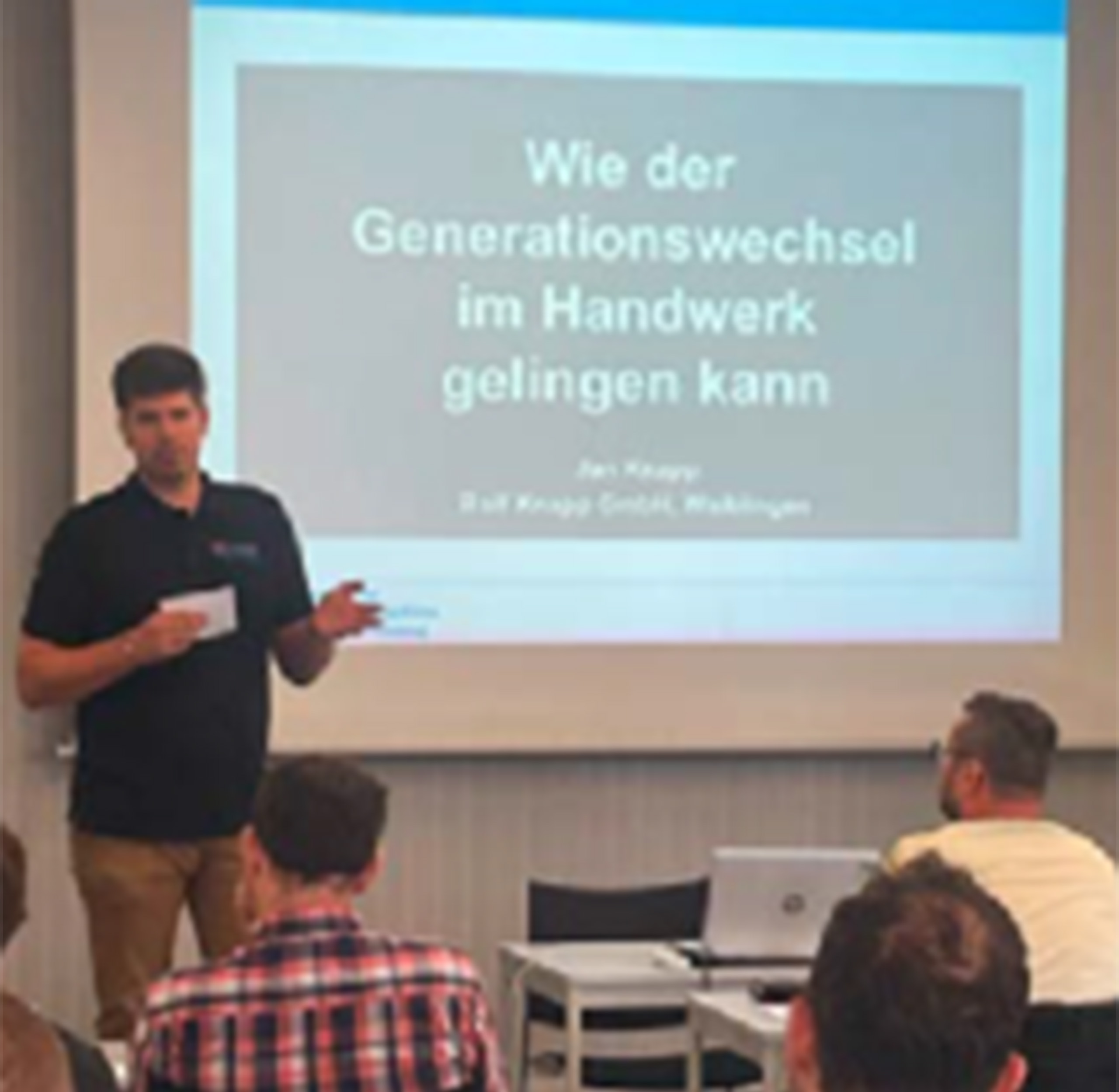 SHK-Jan Knapp berichtet über den Generations- wechsel im eigenen SHK-Familienbetrieb