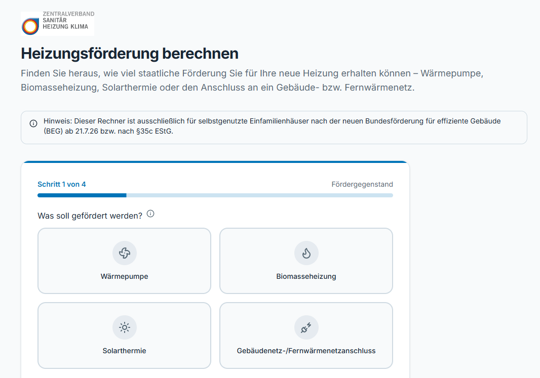 Anleitung zur Einbindung des BEG-Förderrechner auf Ihre Webseite